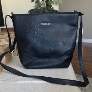 Roots Black Crossbody Bag